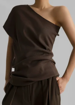 Nivi One Shoulder Knit Top