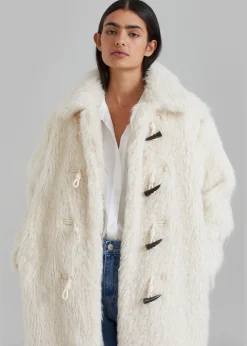 Noha Faux Fur Toggle Coat