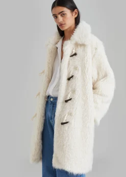 Noha Faux Fur Toggle Coat