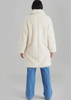 Noha Faux Fur Toggle Coat