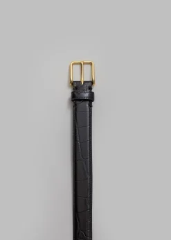 Norin Croc-Effect Belt