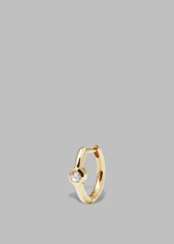 Otiumberg White Sapphire Huggie Hoop