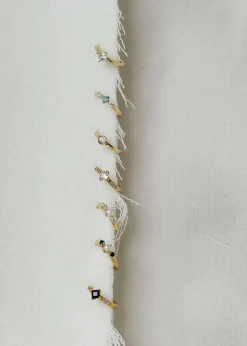 Otiumberg White Sapphire Huggie Hoop