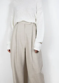 Pace Pleated Linen Blend Pants