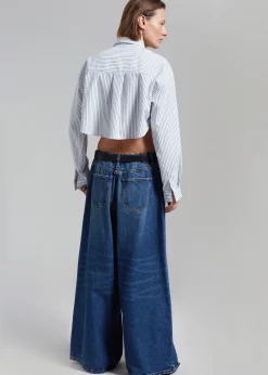 Palermo White Cropped Shirt