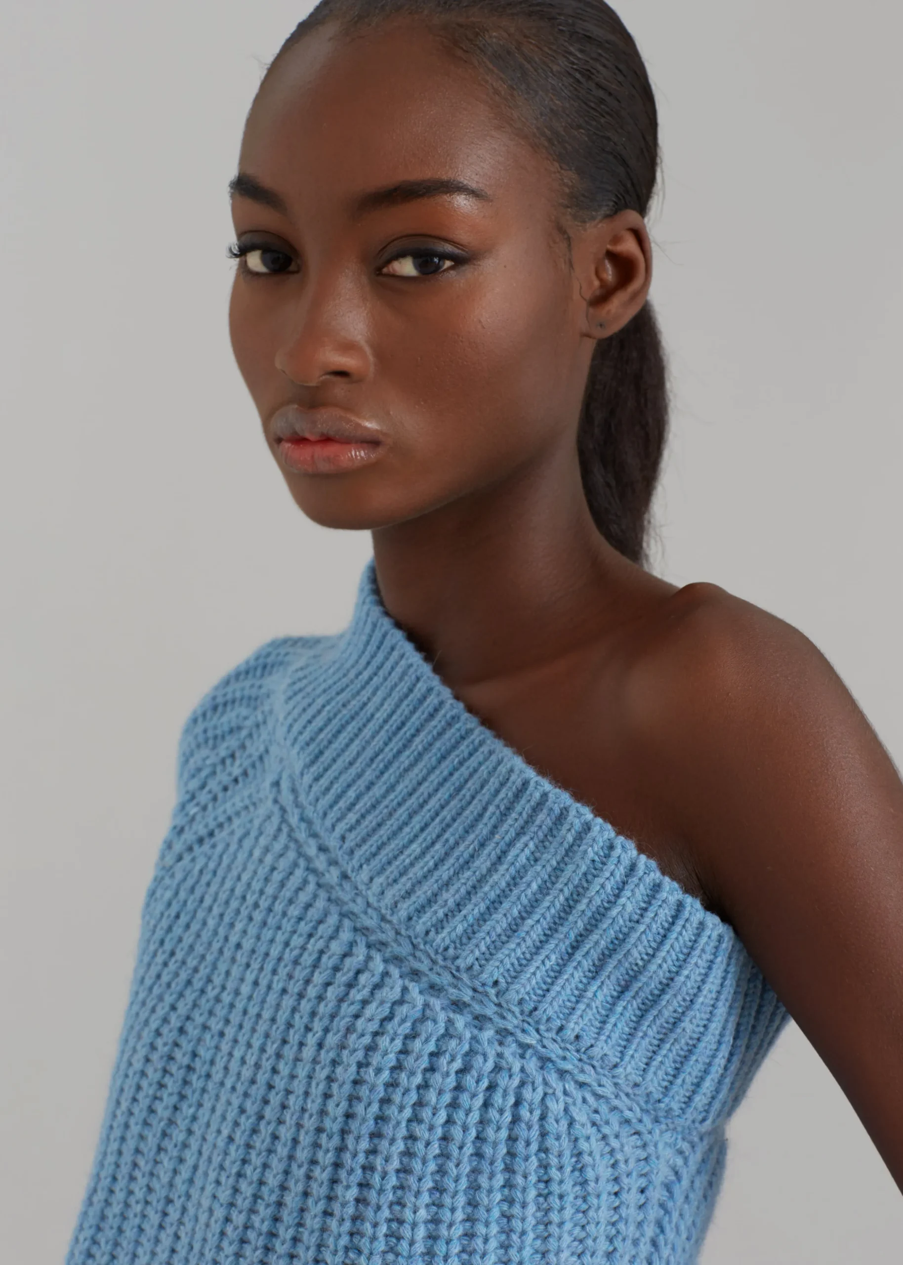 Pansy One Shoulder Knit Top