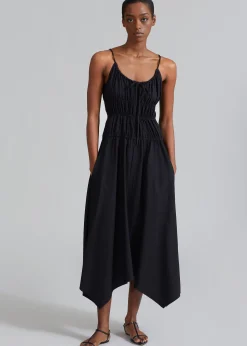 Proenza Schouler White Label Drapey Suiting Ruched Dress