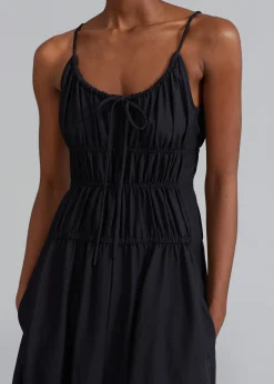 Proenza Schouler White Label Drapey Suiting Ruched Dress