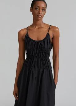 Proenza Schouler White Label Drapey Suiting Ruched Dress