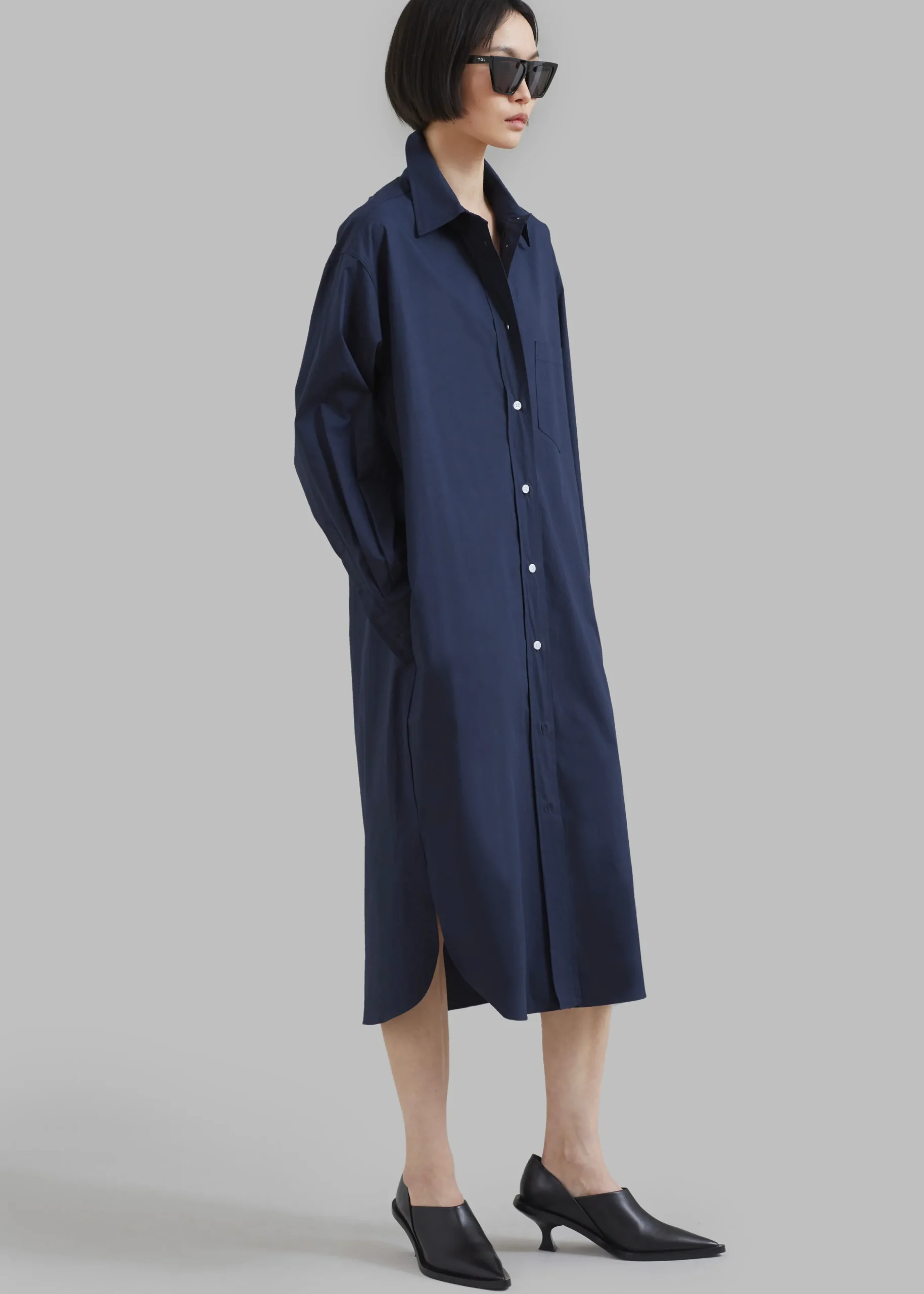 Raven Pocket Shirt Dress