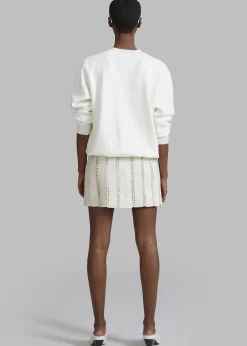 Remain Leather Crochet Mini Skirt