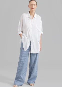 Remain Striped Canvas Wide Pants