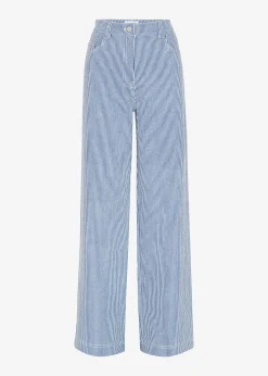 Remain Striped Canvas Wide Pants