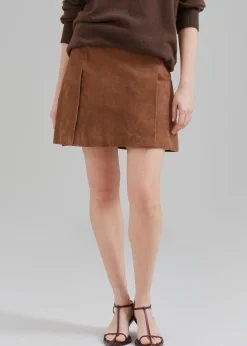 Remain Suede Slit Skirt