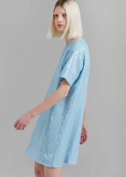 Riley Sequins Tee Mini Dress