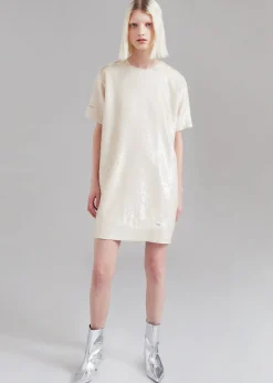 Riley Sequins Tee Mini Dress