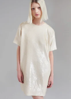 Riley Sequins Tee Mini Dress