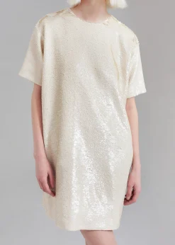 Riley Sequins Tee Mini Dress