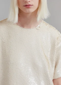 Riley Sequins Tee Mini Dress