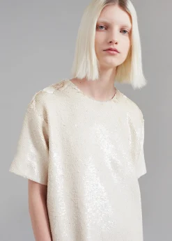Riley Sequins Tee Mini Dress