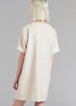 Riley Sequins Tee Mini Dress