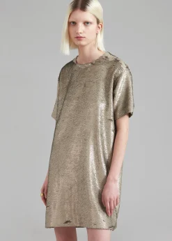 Riley Sequins Tee Mini Dress