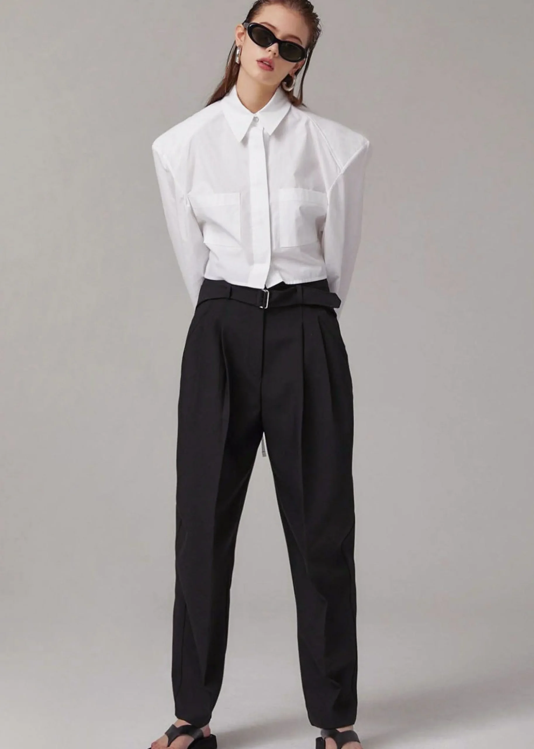 Romi Shoulder Padded Shirt