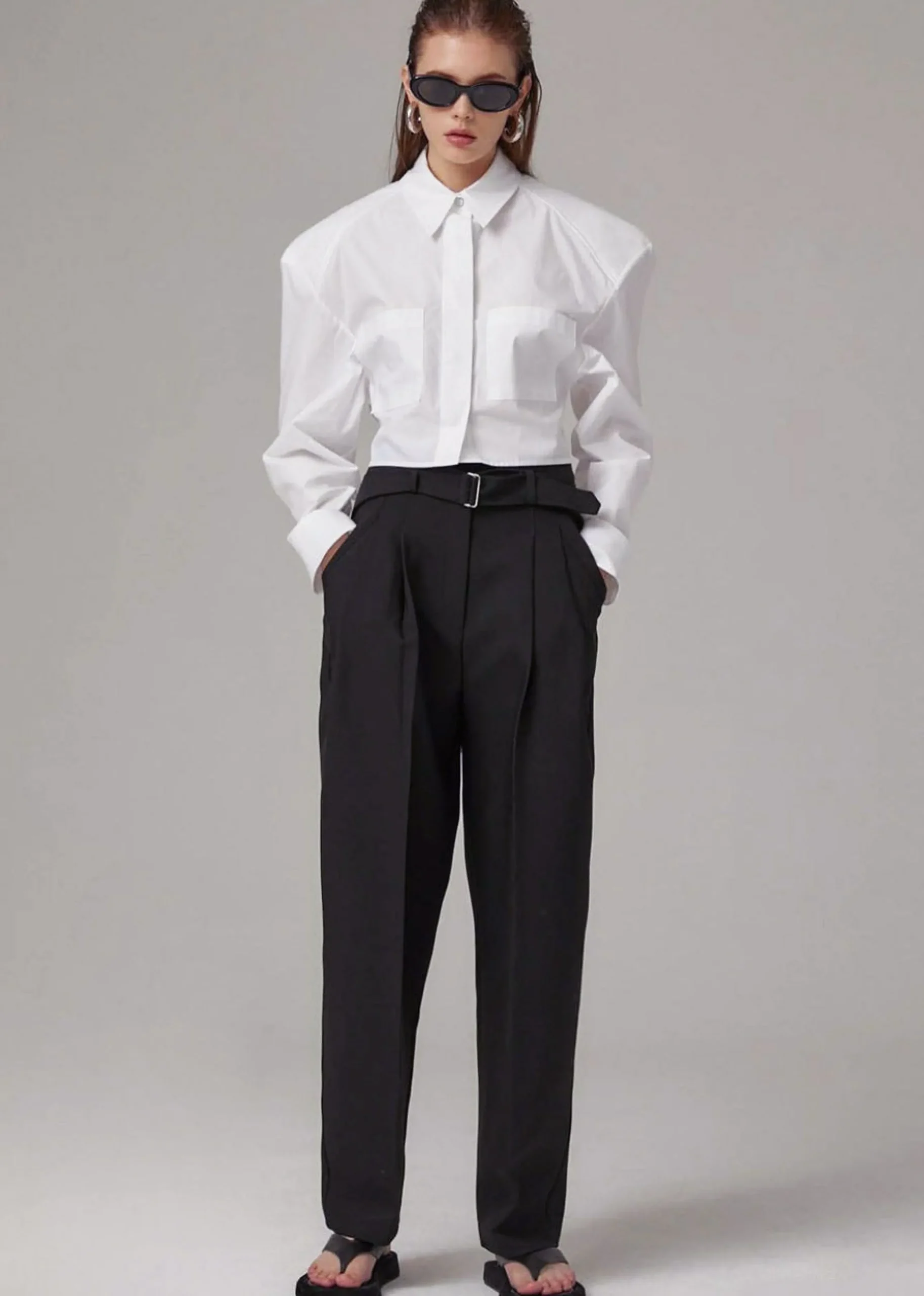 Romi Shoulder Padded Shirt