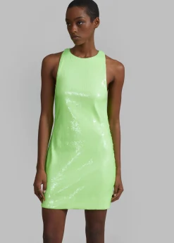 Rotate Sequins Mini High Neck Dress