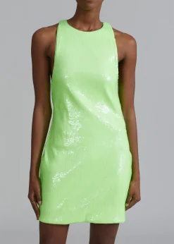 Rotate Sequins Mini High Neck Dress