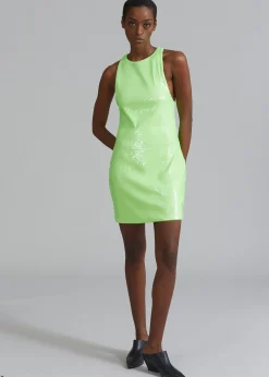 Rotate Sequins Mini High Neck Dress
