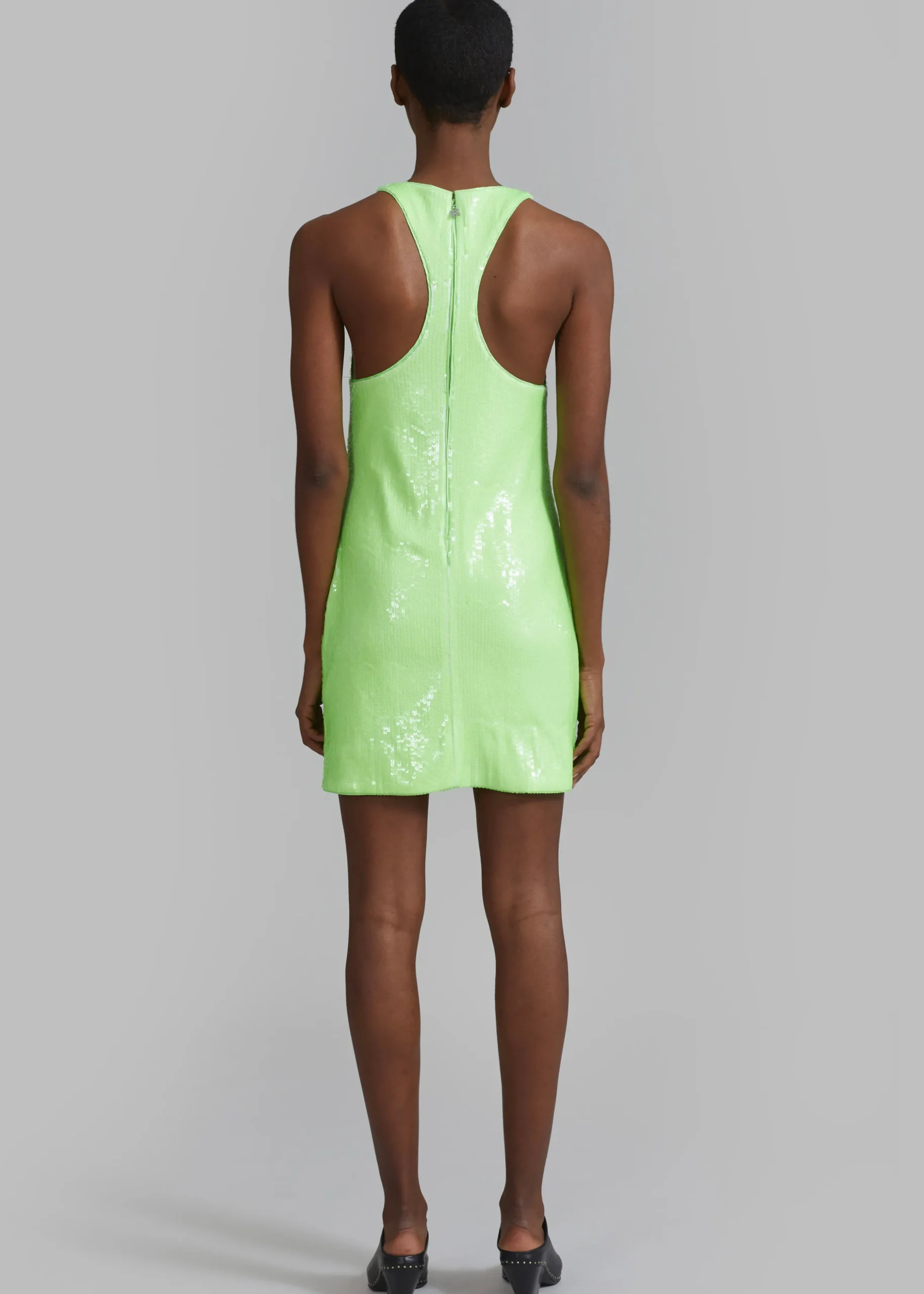 Rotate Sequins Mini High Neck Dress