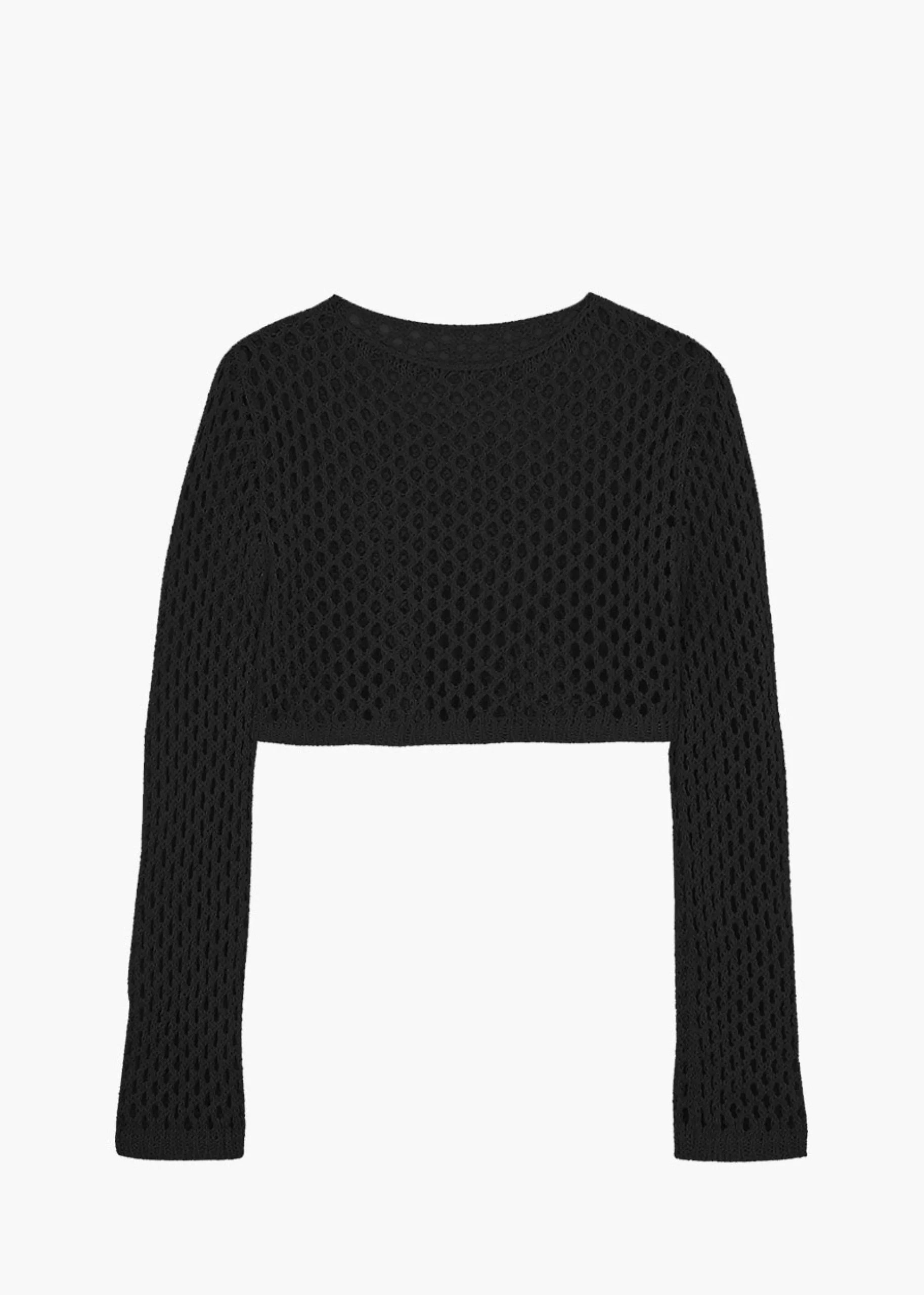 Safa Crochet Open-Knit Top