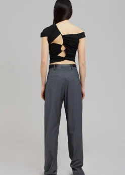 Sid Neigum Asymmetrical Cutout Tension Blouse
