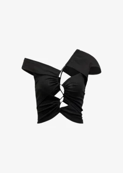 Sid Neigum Asymmetrical Cutout Tension Blouse