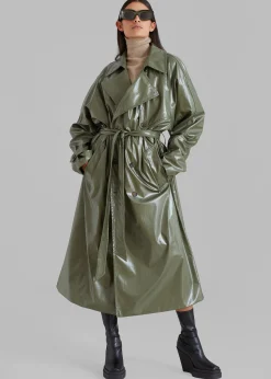 Sue Vinyl Trench Coat