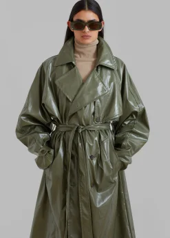 Sue Vinyl Trench Coat