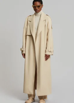 Suzanne Boiled Wool Trench Coat