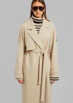 Suzanne Boiled Wool Trench Coat
