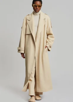 Suzanne Boiled Wool Trench Coat