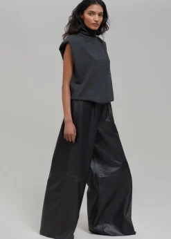 Sydney Wide Leather Pants