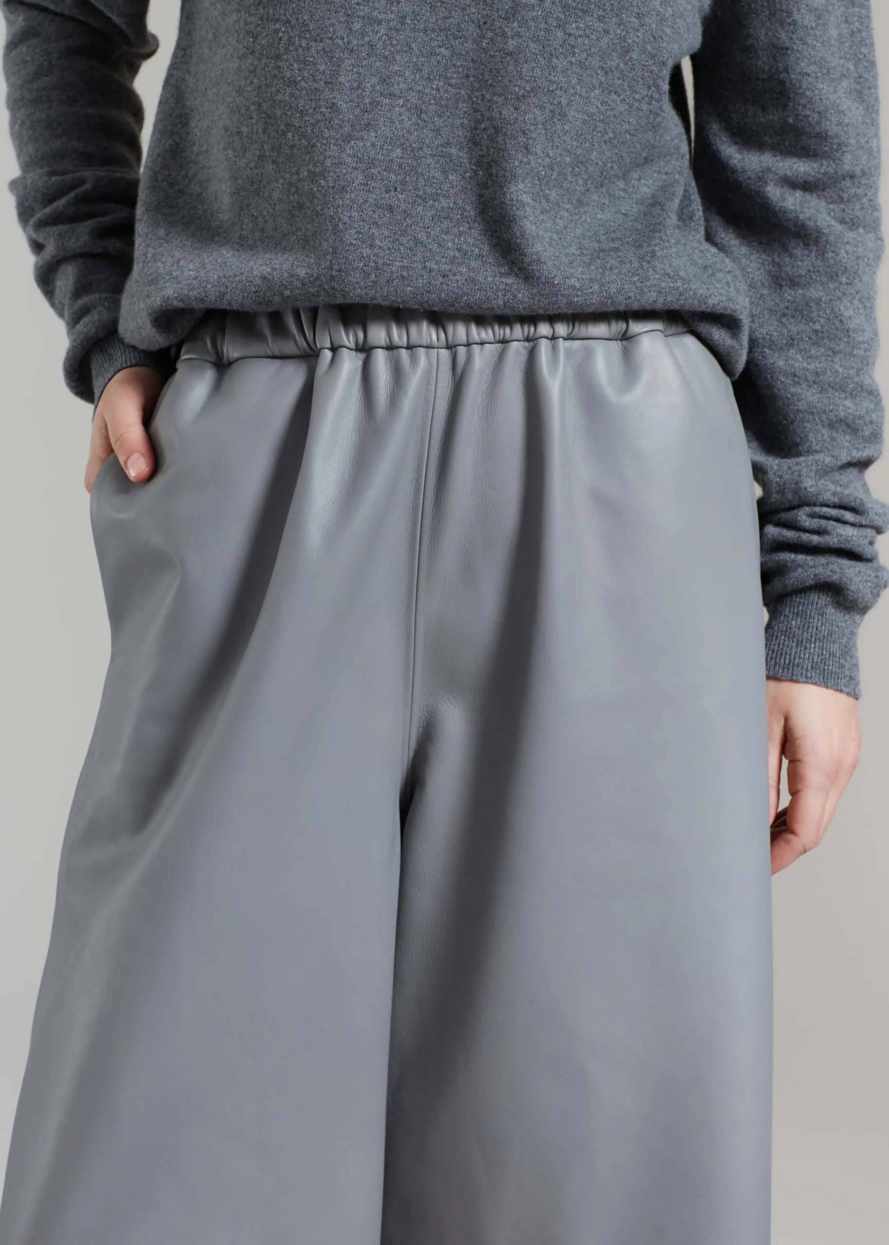 Sydney Wide Leather Pants