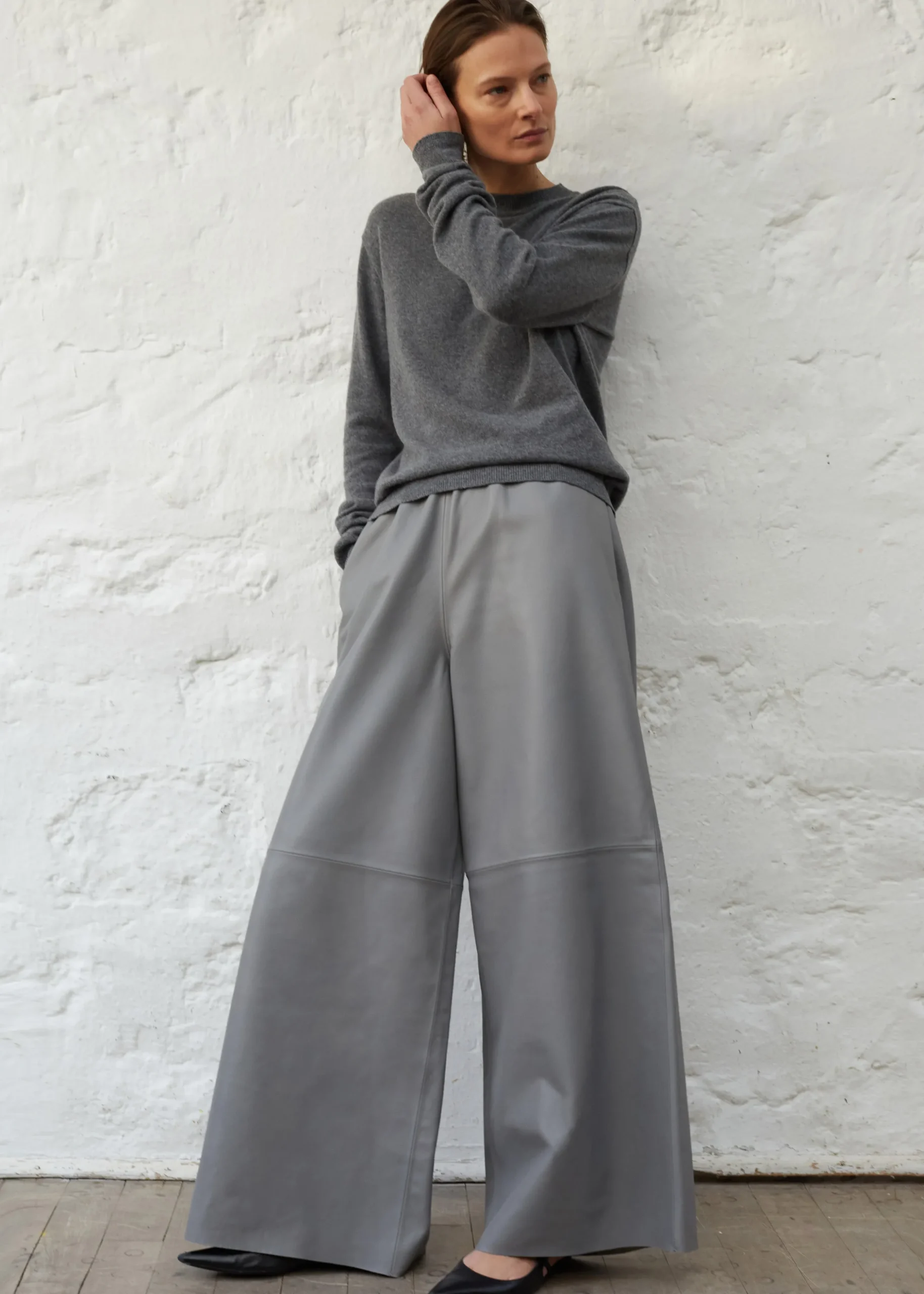 Sydney Wide Leather Pants