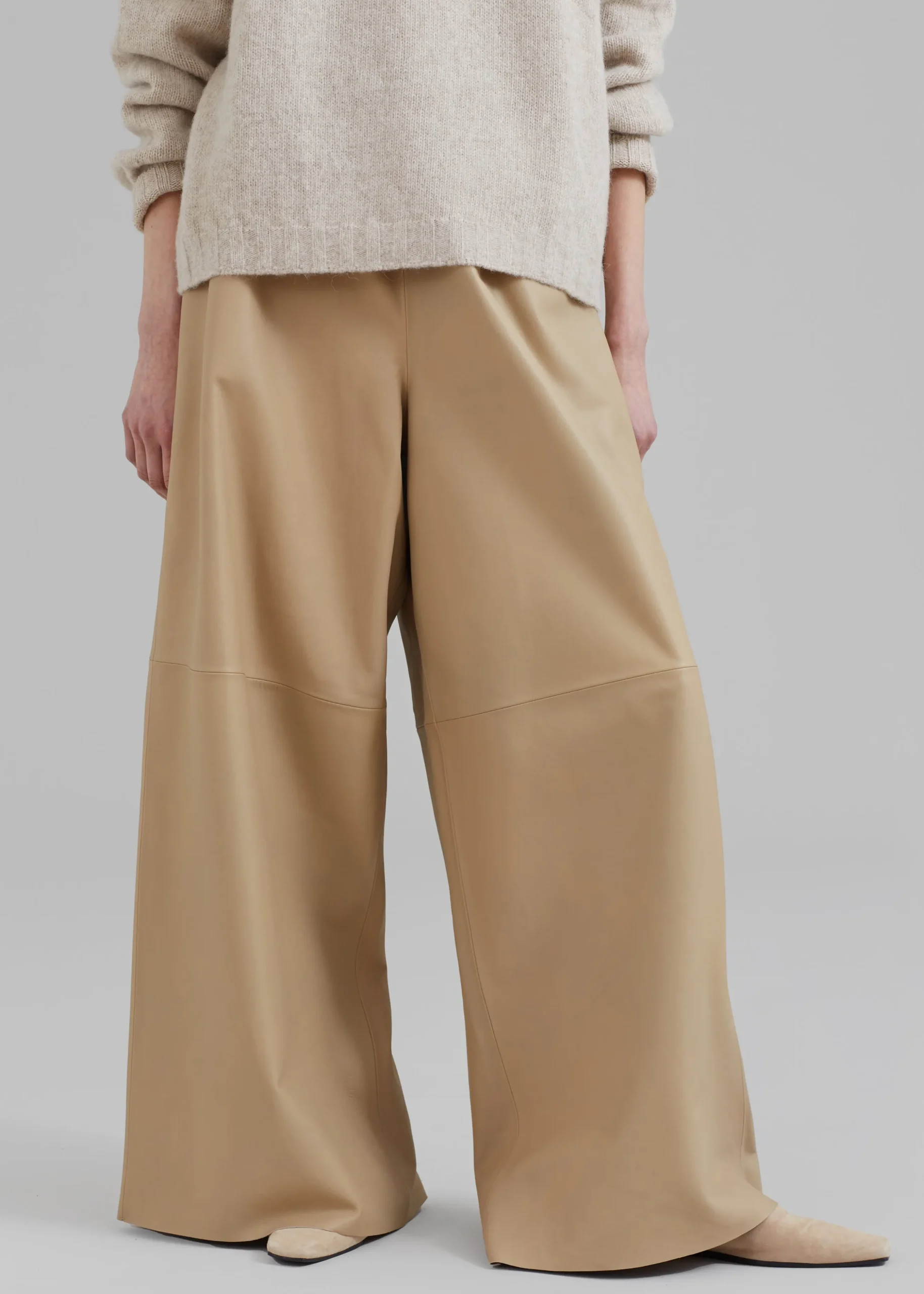 Sydney Wide Leather Pants