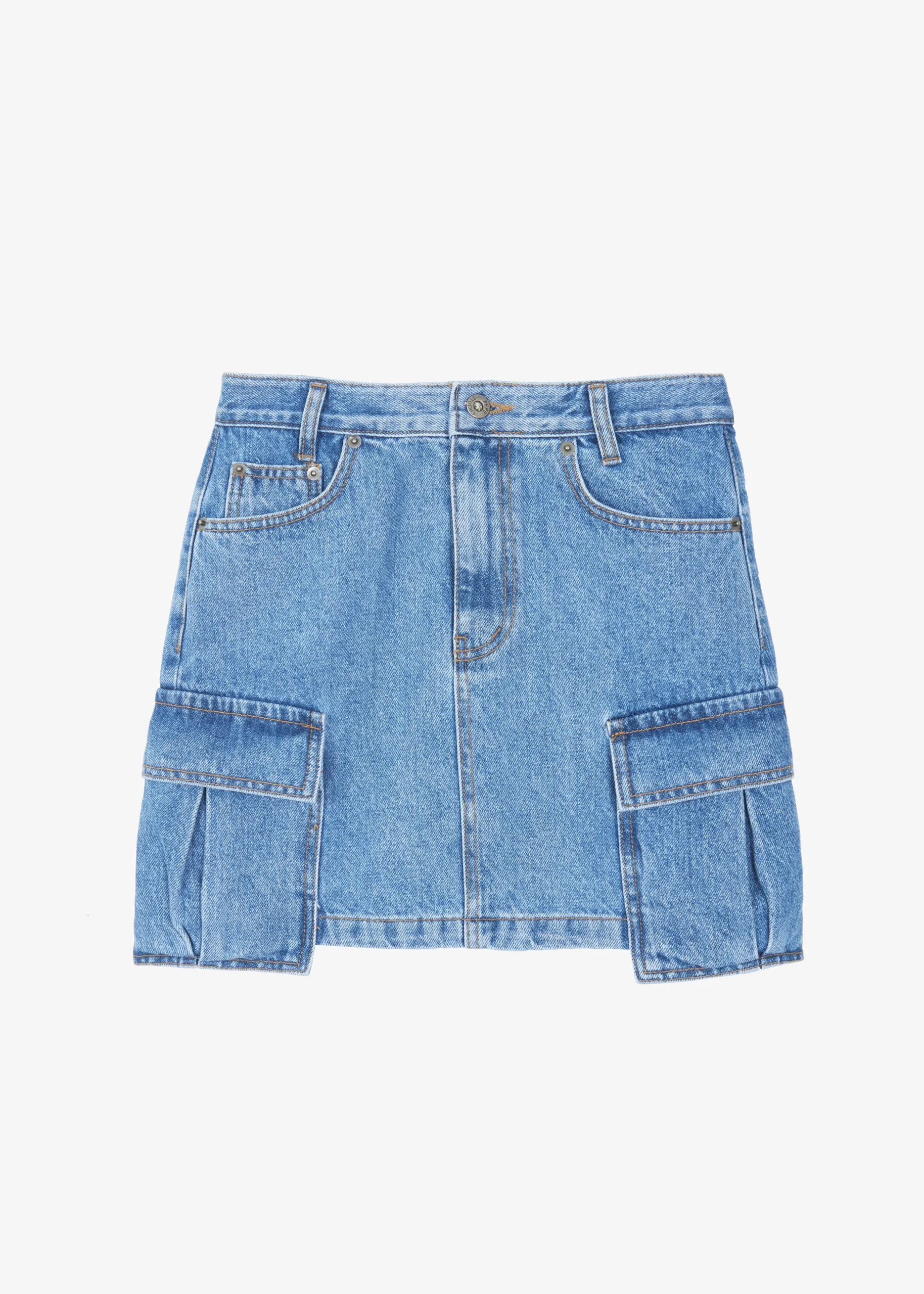 Taylor Denim Cargo Skirt