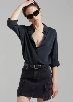 Taylor Denim Cargo Skirt