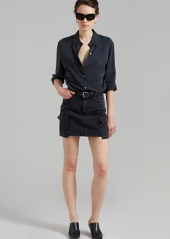 Taylor Denim Cargo Skirt