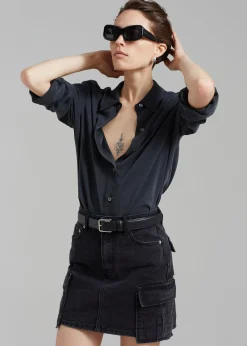 Taylor Denim Cargo Skirt