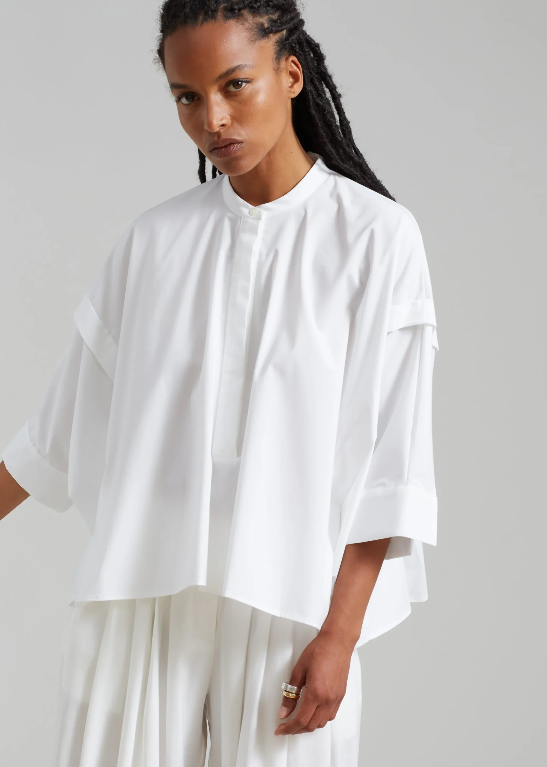 Tegan Cape Blouse