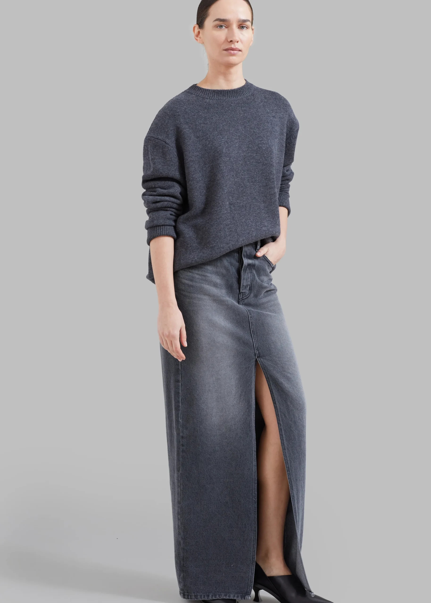 Texas Denim Pencil Skirt